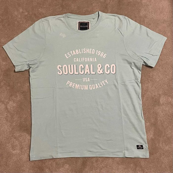 Tshirt azul Soulcal & Co tamanho L