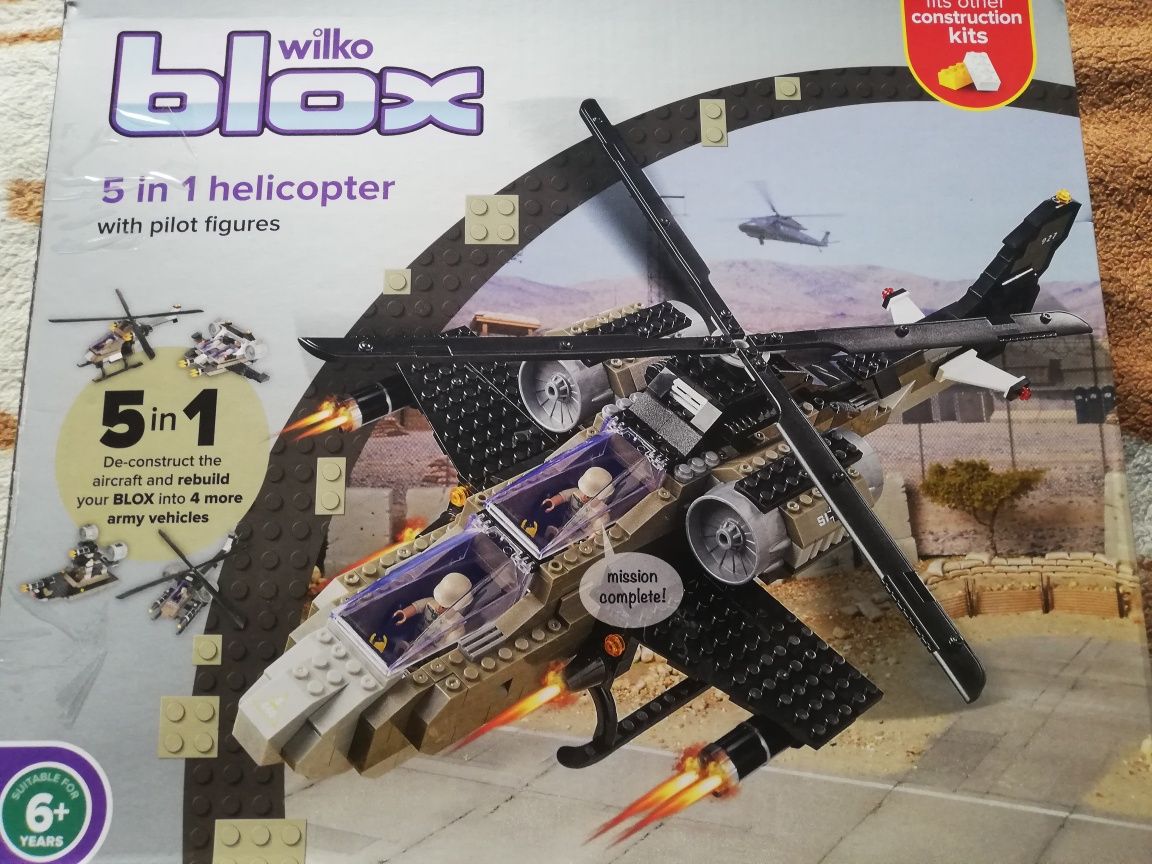 Klocki Helikopter wilko blox 5w1
