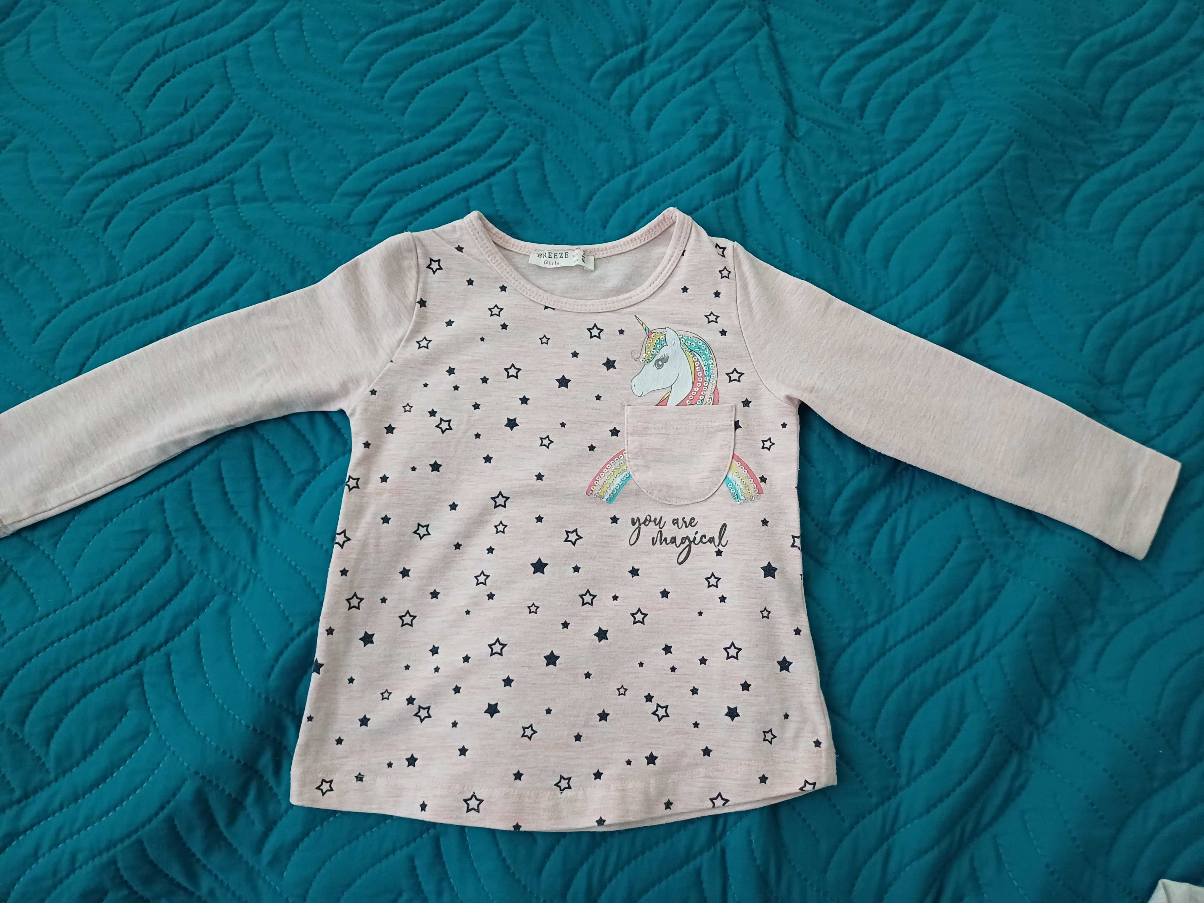Bluzki z długim rękawem dla dziewczynki Breeze r. 92