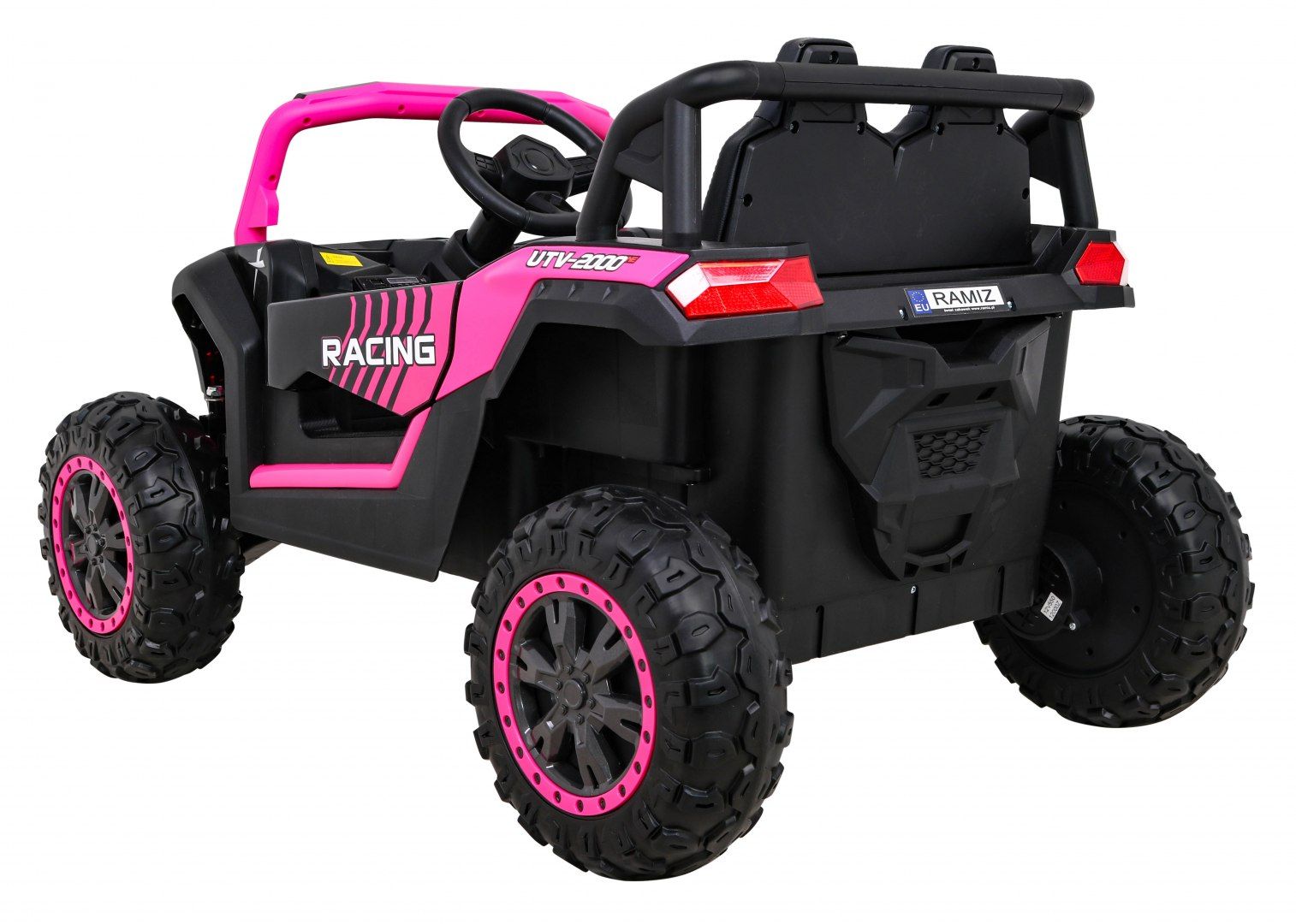 4x4 Samochód AUTO  na akumulator Buggy UTV 2000M Racing Różowy