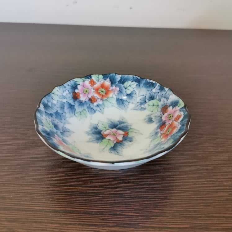 Conjunto prato + tacinha porcelana