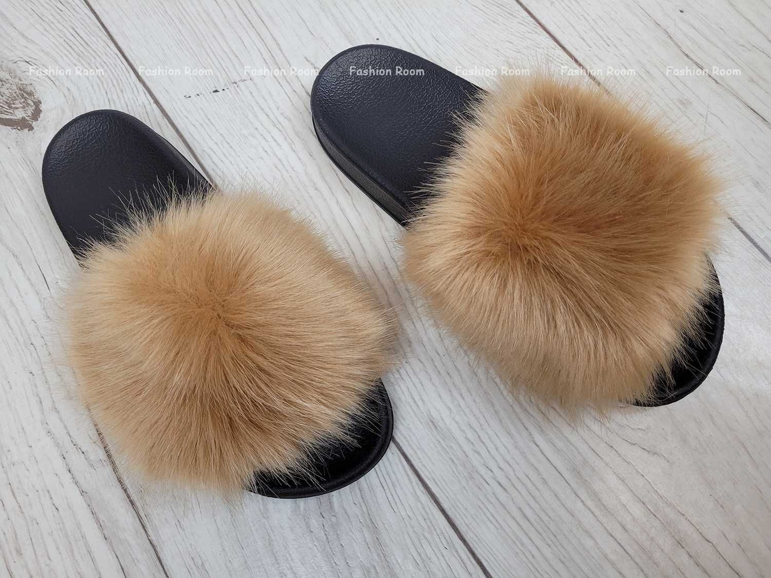 Klapki roz 36-41 z futerkiem papucie buty BEŻ futerkowe TU KUPUJESZ 38