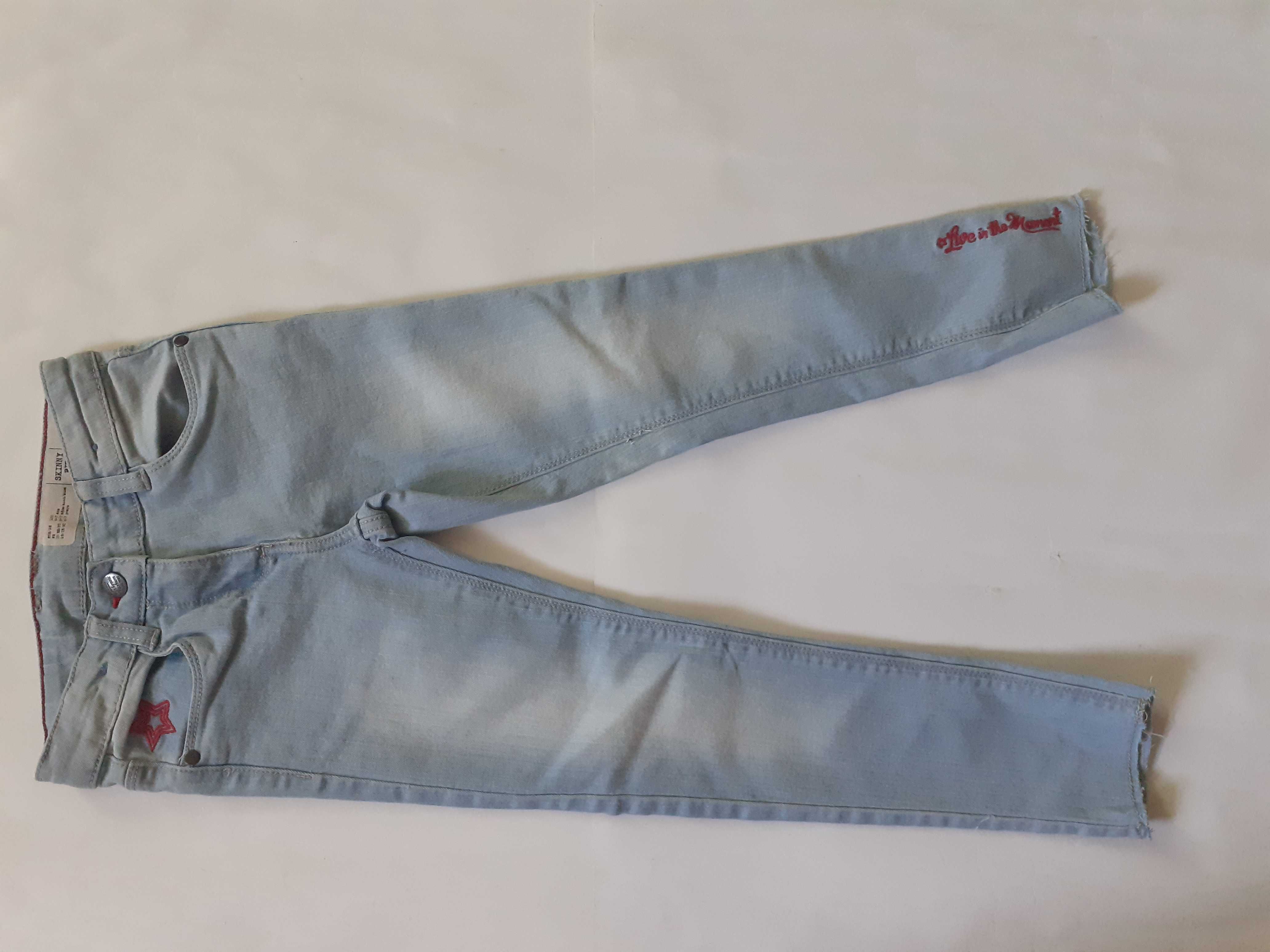 Spodnie dziewczęce - jeans - r. 122 - skinny