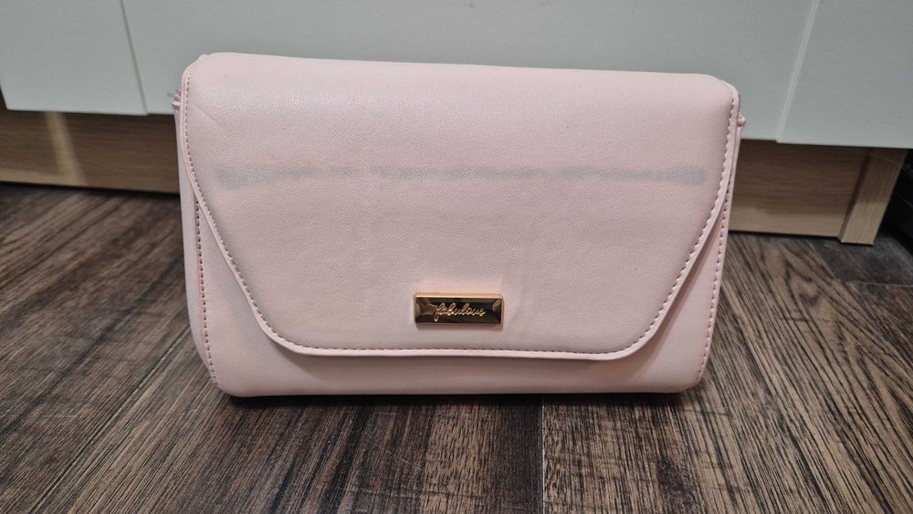 113 A torebka sinsay nowa z metką jasny róż stylowa z defektem