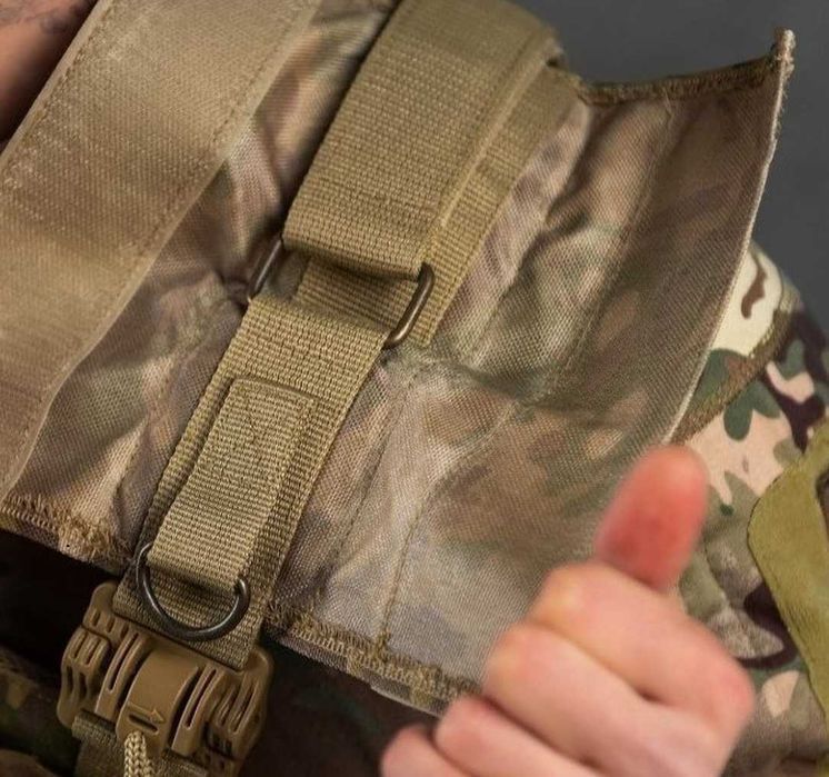 Плитоноска тактическая пиксель быстрый сброс 4 точки швидкоскид