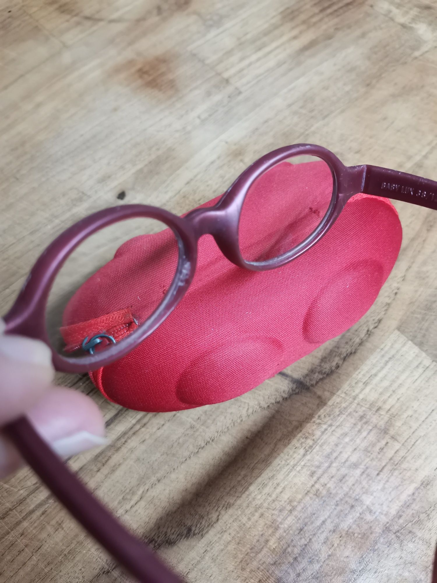 Okulary Miraflex Baby Lux 38/12 bordowe