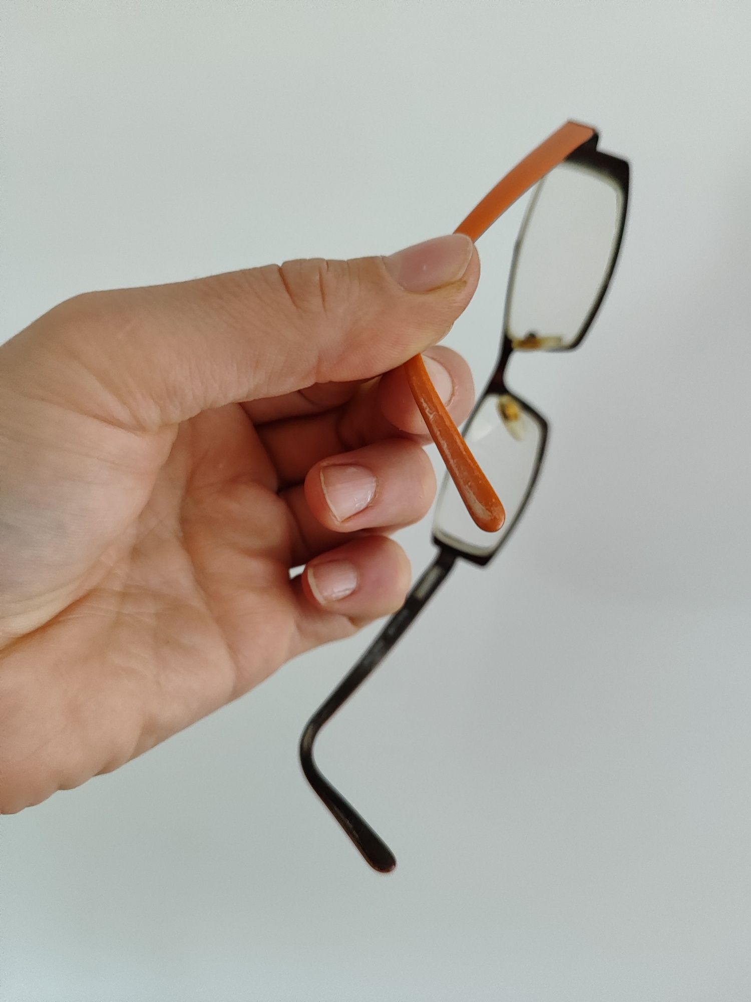 Oprawki korekcyjne okulary metrów pomarańczowe