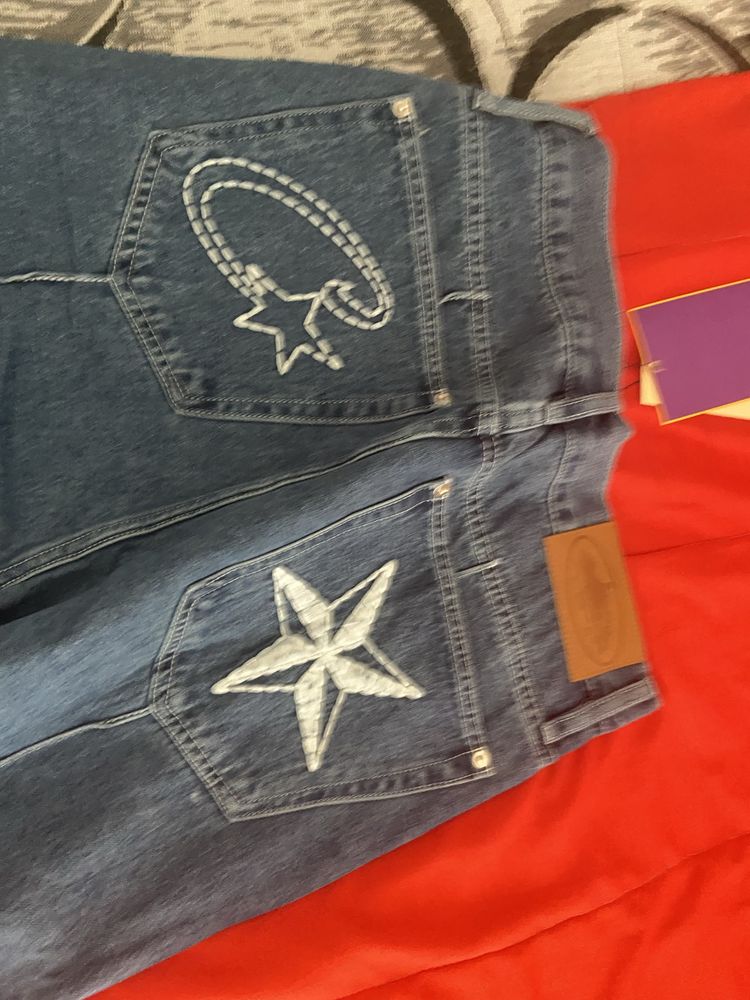 Calça de ganga azul corteiz