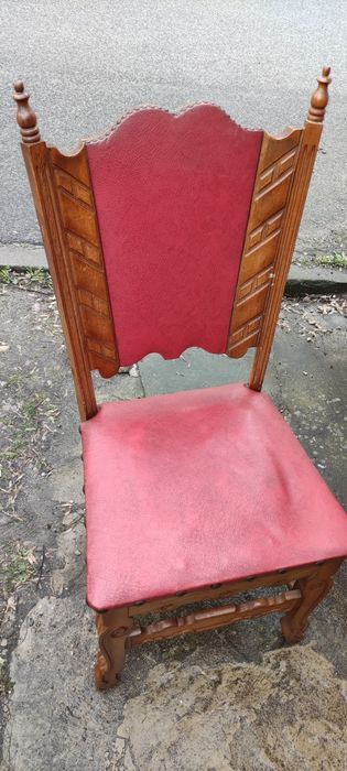 4 Krzesła antyczne stylowe dębowe komplet