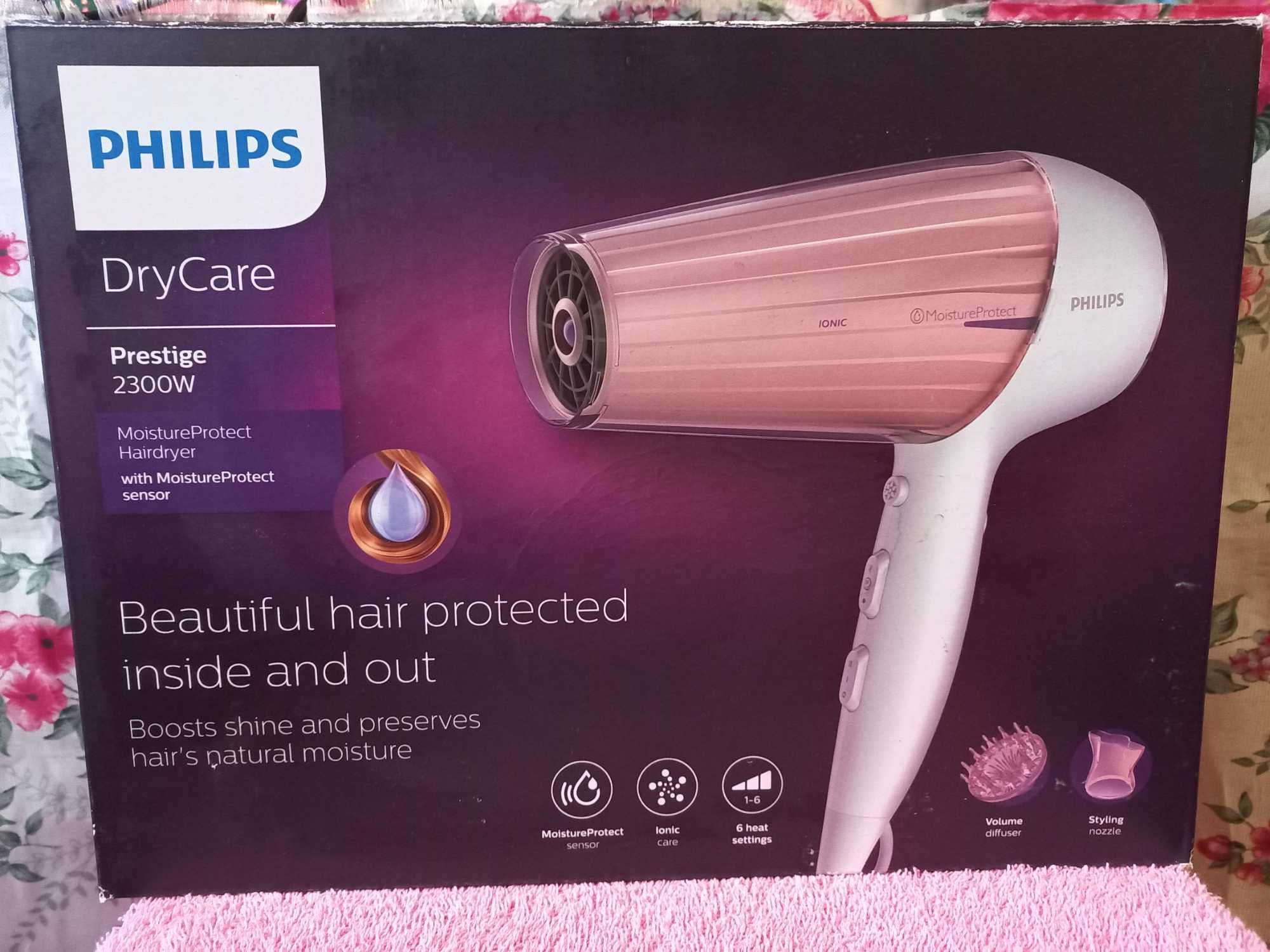 Фен сушить волосы Philips MoistureProtect HP8281/00