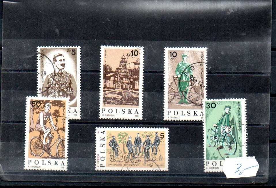 Znaczki Polska - Rowery - Warszawskie Towarzystwo Cyklistów
