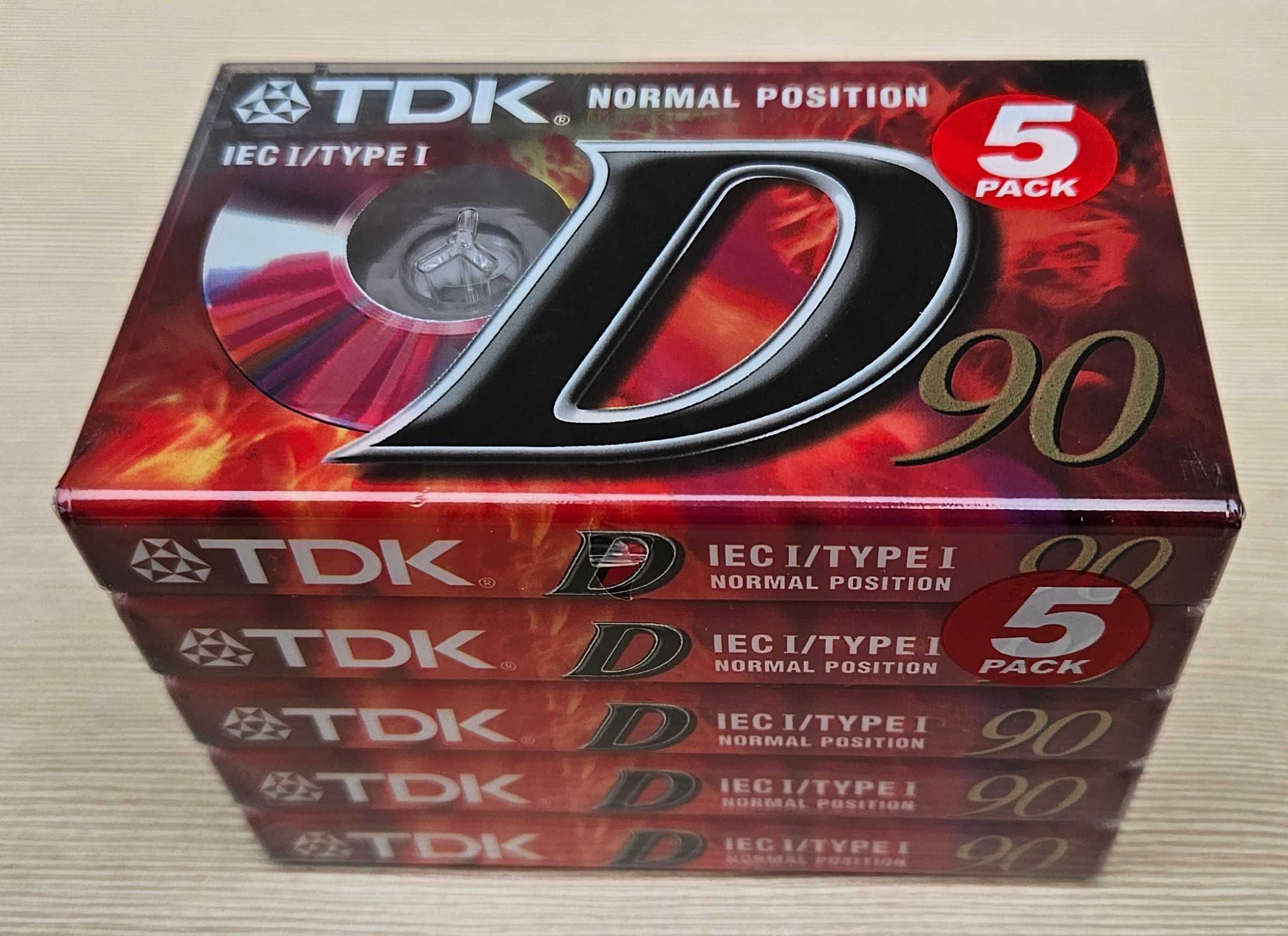 Kasety audio TDK zestaw pięciu kaset