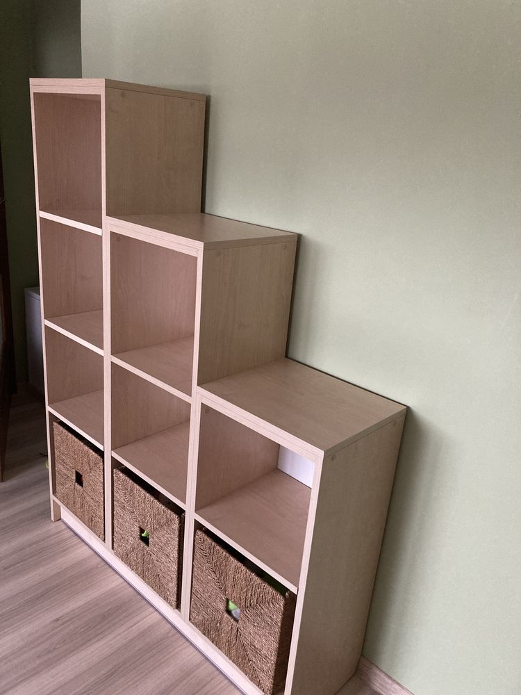 Regal schodkowy kolor sosna