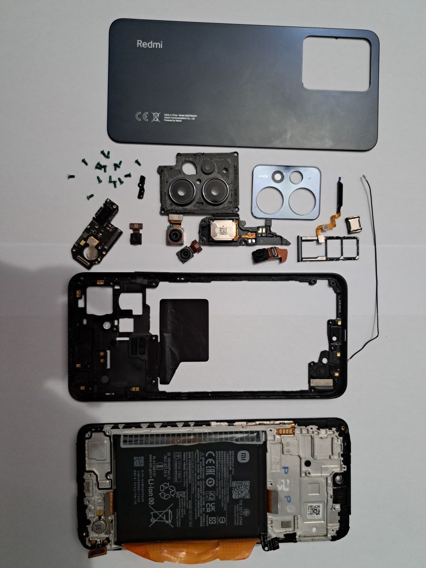 Części redmi note 12 4g LTE czarny