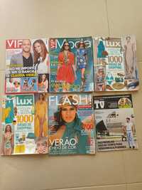 Revistas antigas  - flash. Lux. Vip. Notícias tv
