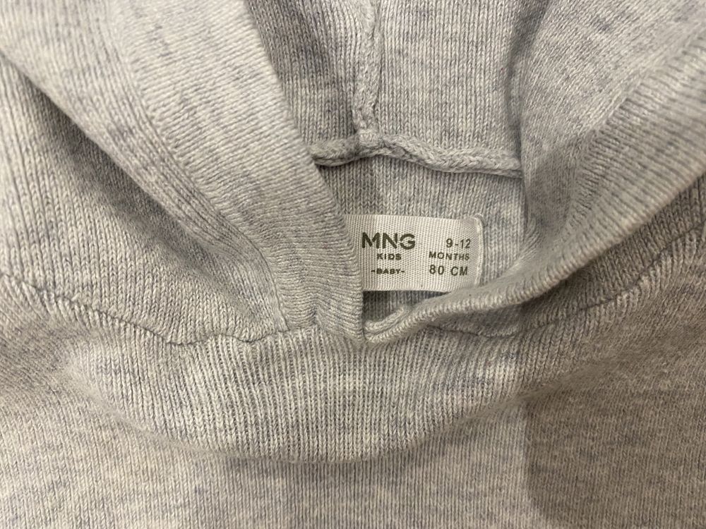 Bluza dla dziewczynki szara Mango rozkiar 80 stan bardzo dobry