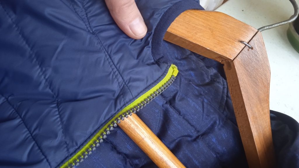 Куртка двостороння синя 164 зима