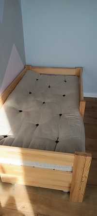 Materac futon bawełniano lateksowy dla dzieci 80x160