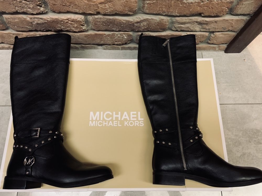 Nowe Skórzane kozaki Michael Kors rozmiar 36,5