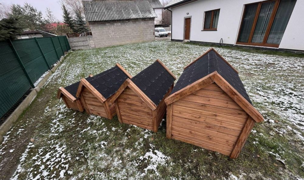 Budy dla psów, stoły ogrodowe, kurnik, dostępne od ręki!
