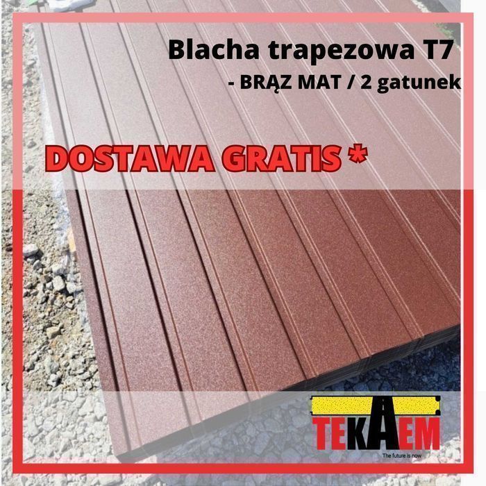 Blacha ELEWACYJNA T7 E7 Blacha Płaska Blachodachówka TRANSPORT GRATIS