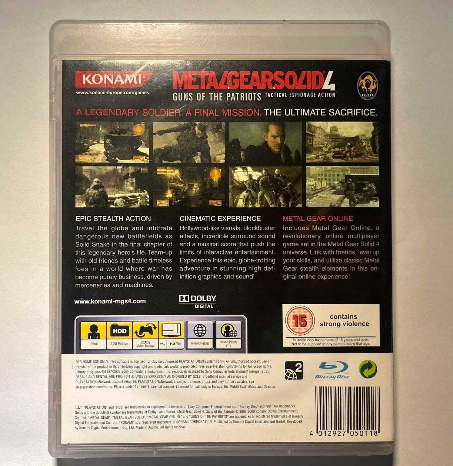 Metal Gear Solid 4: Guns of the Patriots GRA PS3