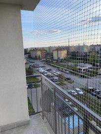 Montaż siatki na balkon dla kota/przeciwko ptakom