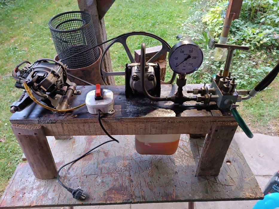 Pompa hydrauliczna 120 bar elektryczna samoróbka