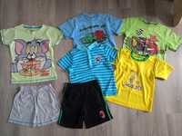 Zestaw ubranek chłopięcych- koszulki + piżamy (7 sztuk)