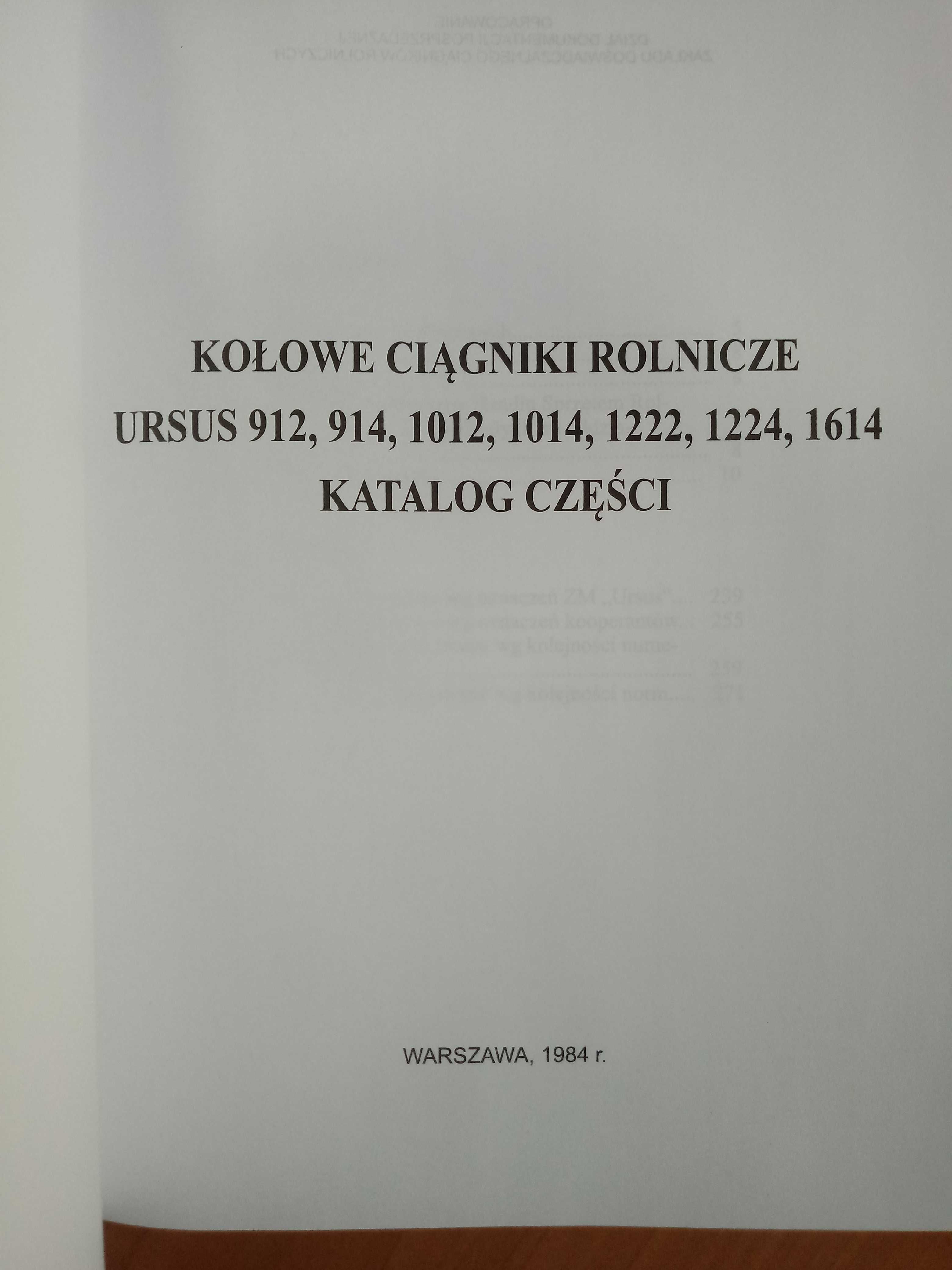 Katalog URSUS od 912 do 1614 , M-85, 281 stron + MTZ
