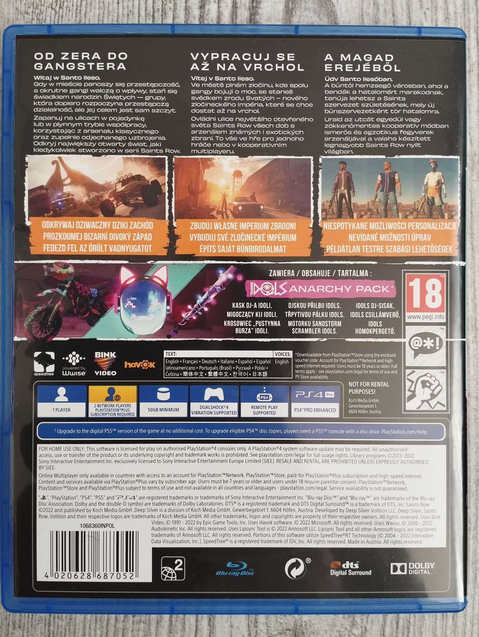Gra Saints Row Day One Edition PS4/PS5 PL Playstation