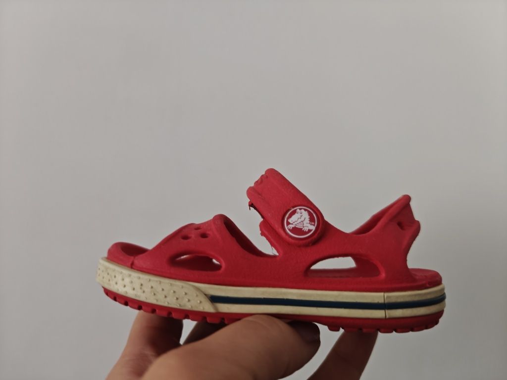 Crocs sandały dla dziecka czerwone C4  21/22 12 cm