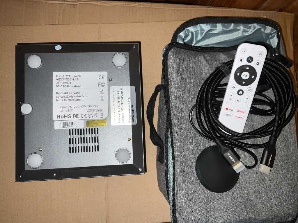 Vizio Tech X6 Android Projektor Full HD 1080p | WiFi HDMI USB Kino