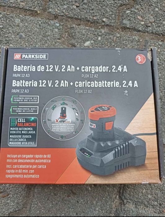 Bateria e carregador 12V PARKSIDE