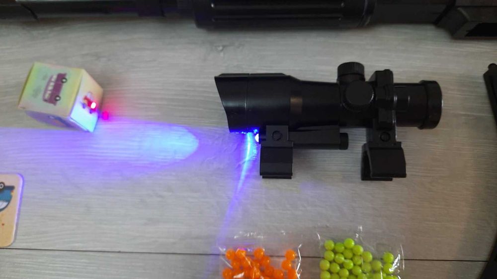 Автомат на пульках 6мм, M333-1, 76см, лазер, свет, ружье, винчестер