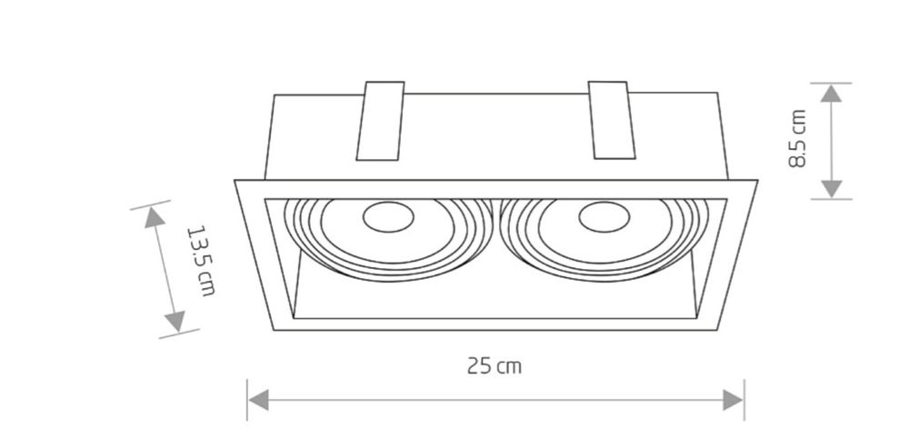 MOD white II 9412 Nowodvorski Lampa sufitowa wpuszczana