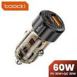 Ładowarka samochodowa Toocki , 60W (czarna)