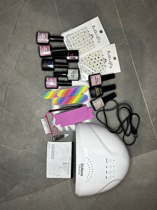 Sunone lampa uv zestaw jak na zdjeciu