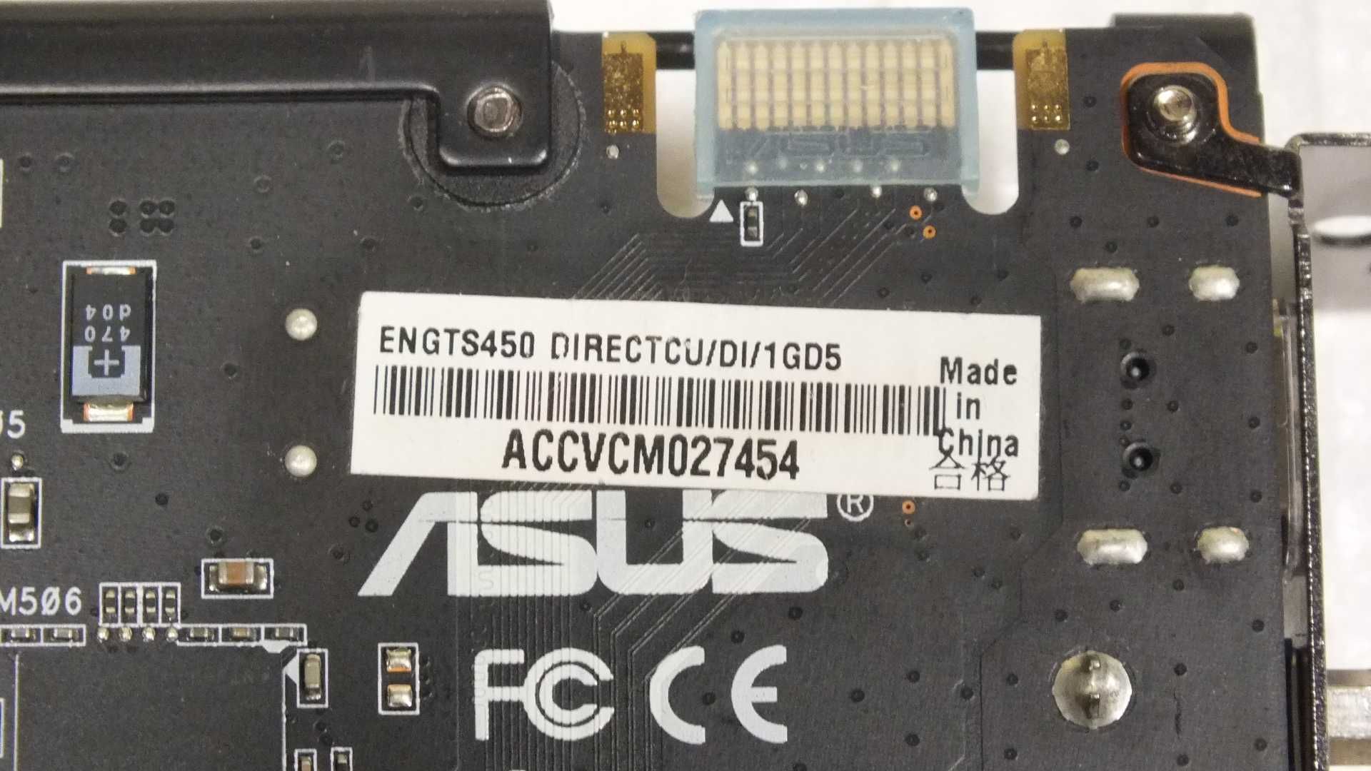 Видеокарта ASUS Nvidia GeForce GTS 450  1Gb DDR5  128 bIt