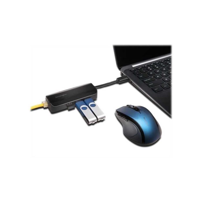 Kensington UA3000E USB 3.0 3шт+ Network Adapter USB 3.0 Ethernet 1GB