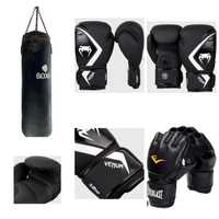 Saco de Boxe + Luvas de Boxe Venum (Novo) + Luvas de MMA