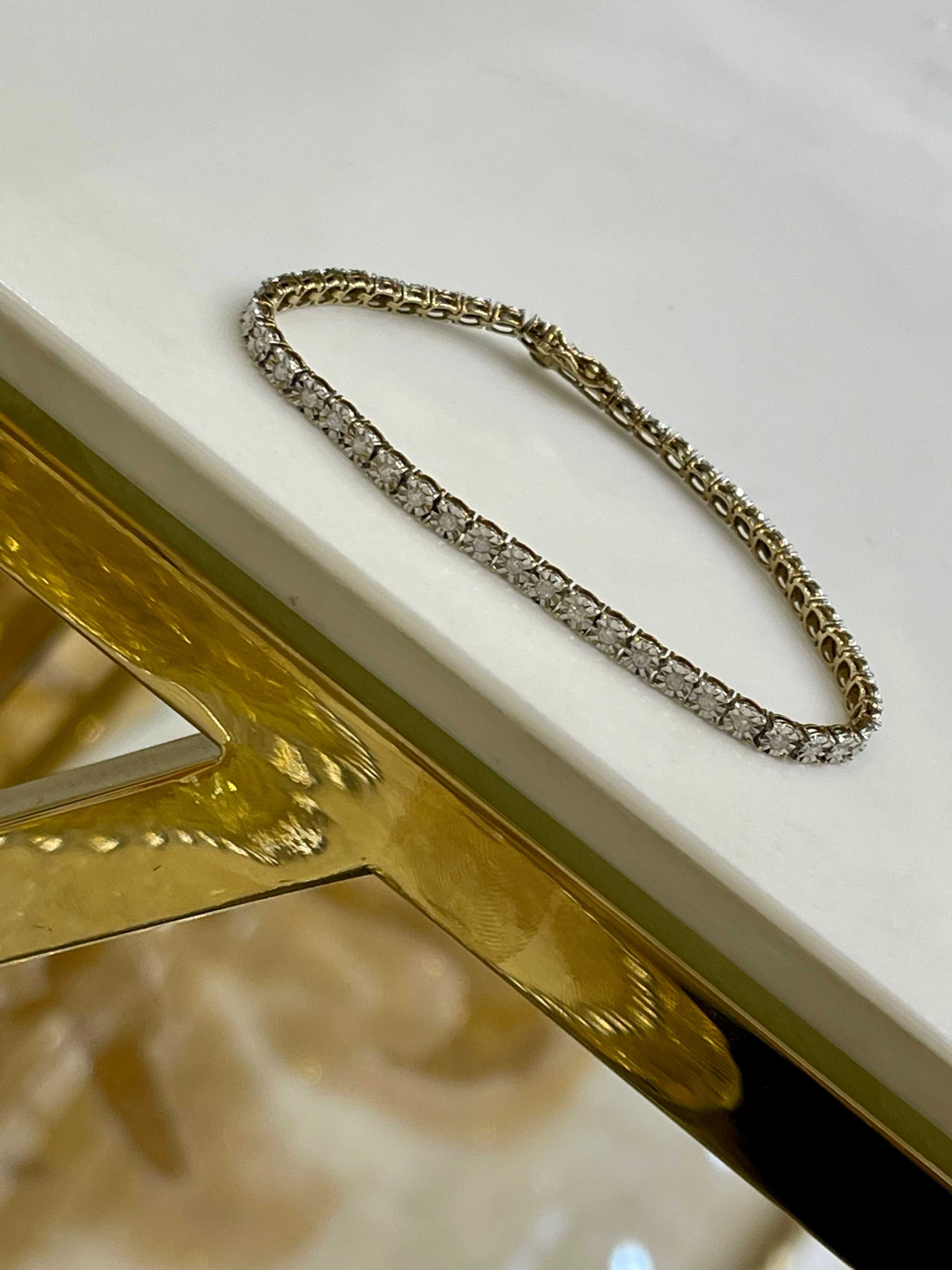 Bransoletka tenisowa z diamentami 1.00 CT