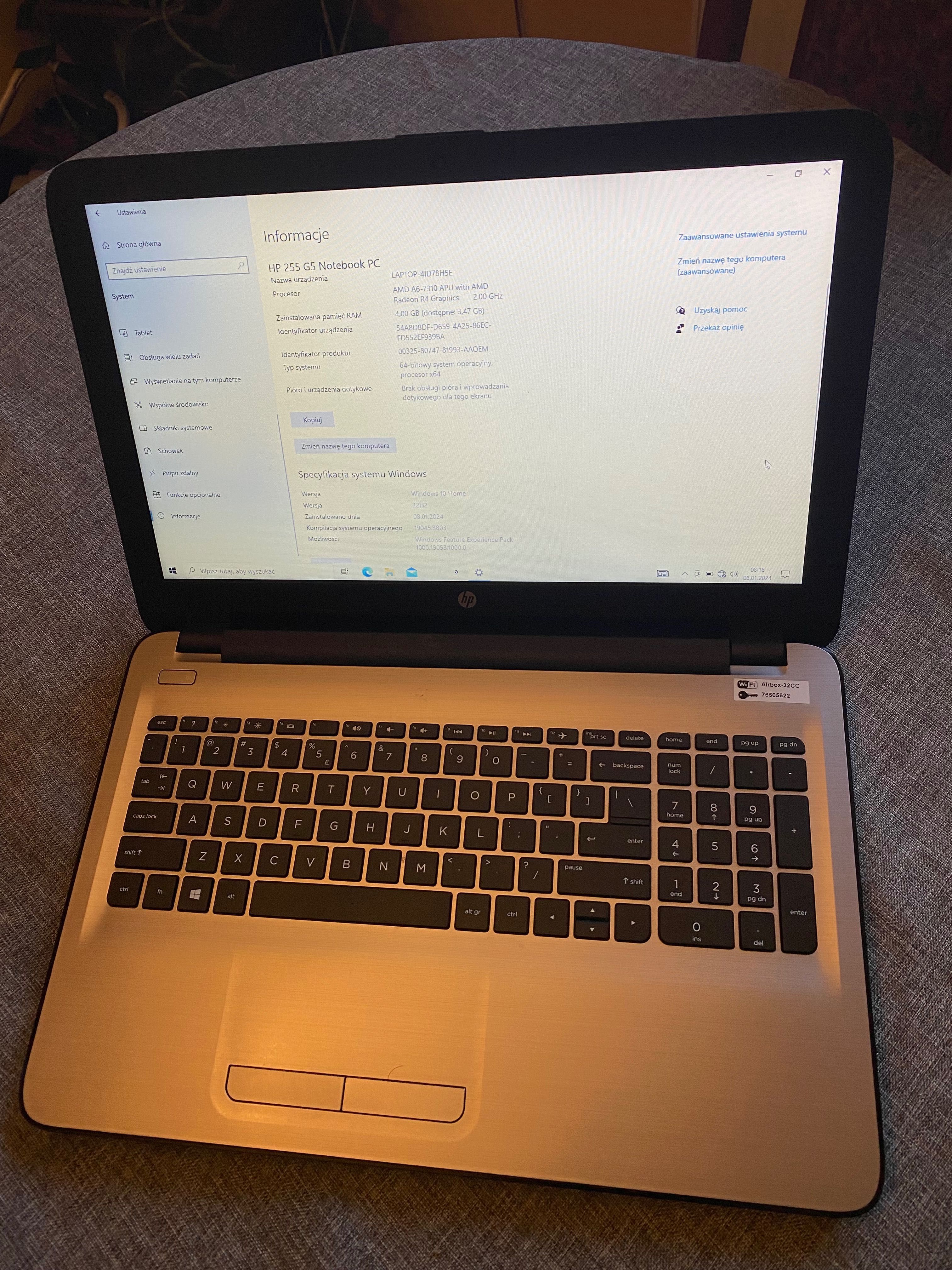 Laptop HP 255 G5