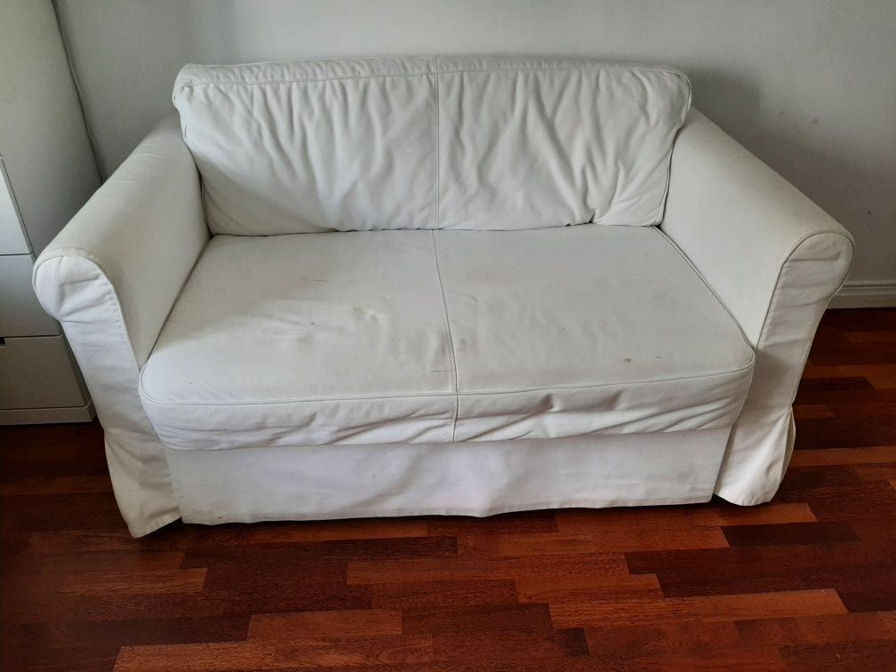 Sofá-cama branco