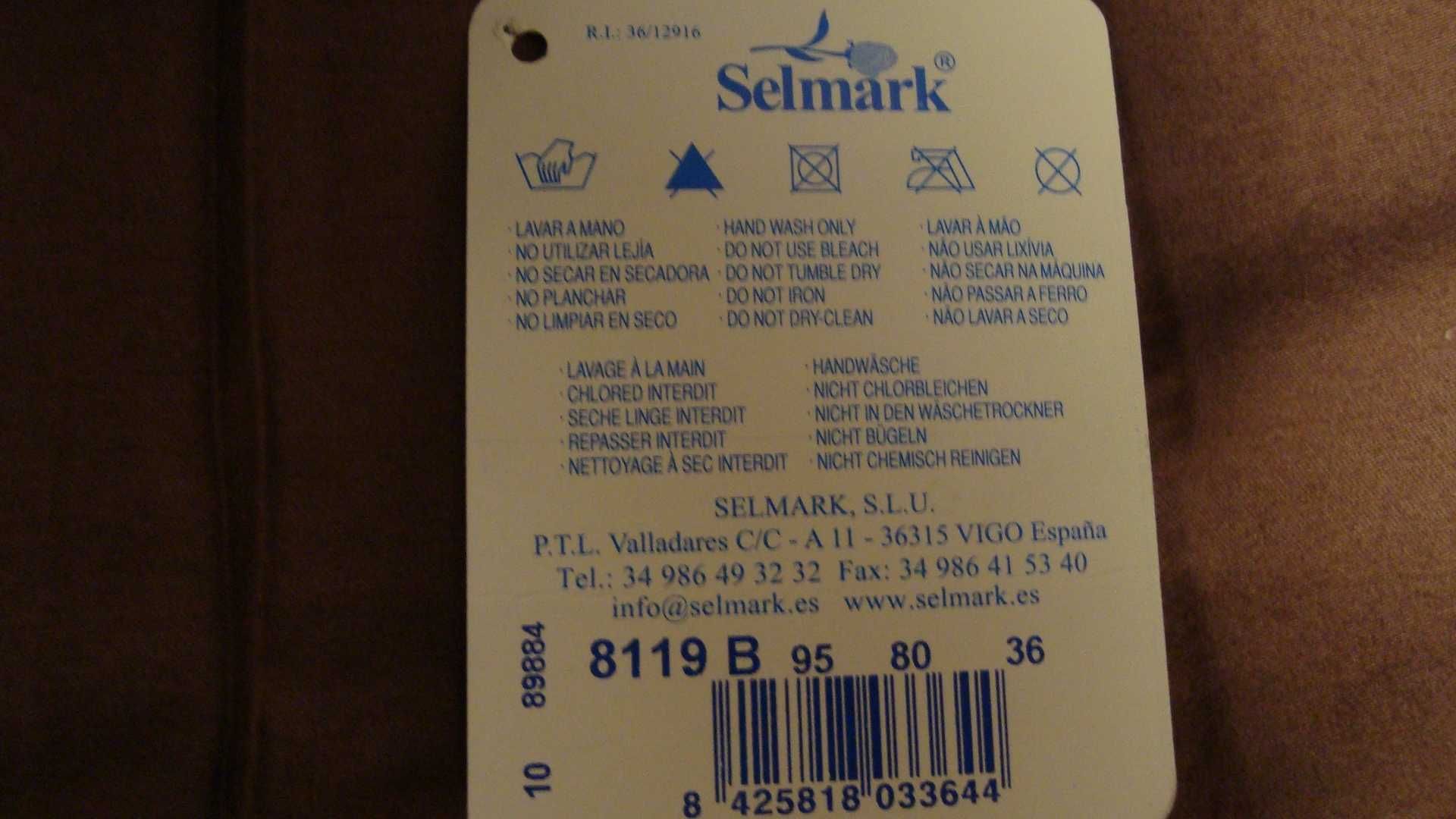 Biustonosz Selmark Etna 8119B - Push-up - ecru - 80 B.   NOWY !!!