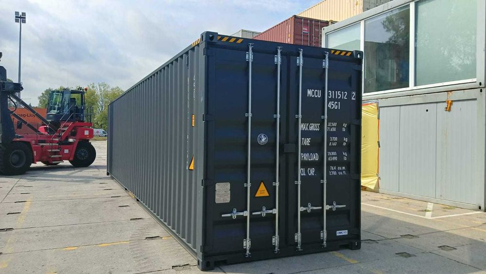 Kontener Morski - 40HC NEW nowy One Way 12m antracyt -EP