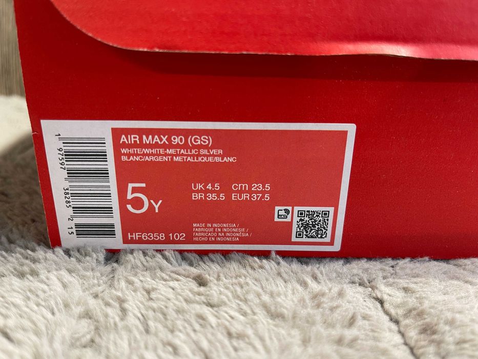 buty damskie trampki skórzane nike air max 90 37.5
