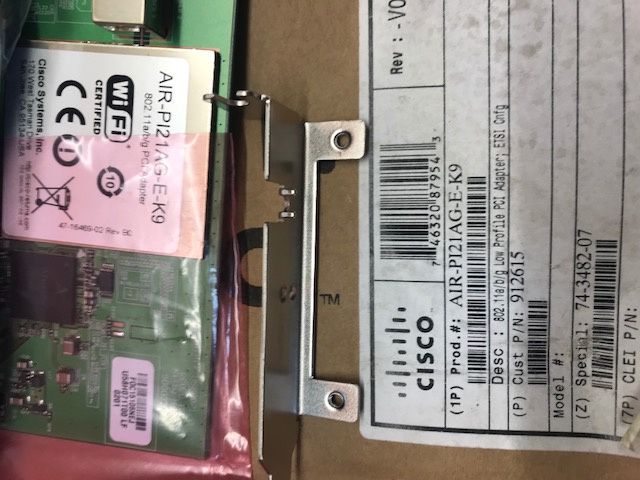 Cisco AIR-PI21AG-E-K9 802.11a/b/g Low Profile WiFi PCI Adapter