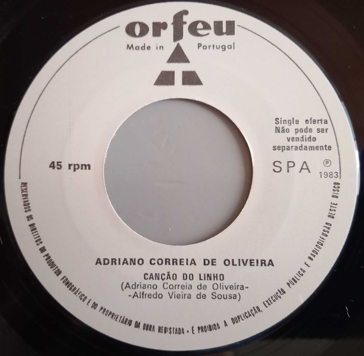 Adriano Correia de Oliveira - - - - - Memória de Adriano -- - - Single