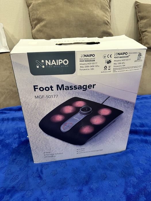 Масажер для ніг Naipo MGF-50177 з підігрівом та вібрацією